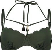 Hunkemöller Dames Voorgevormde beugel bikinitop Scallop Glam - maat C80