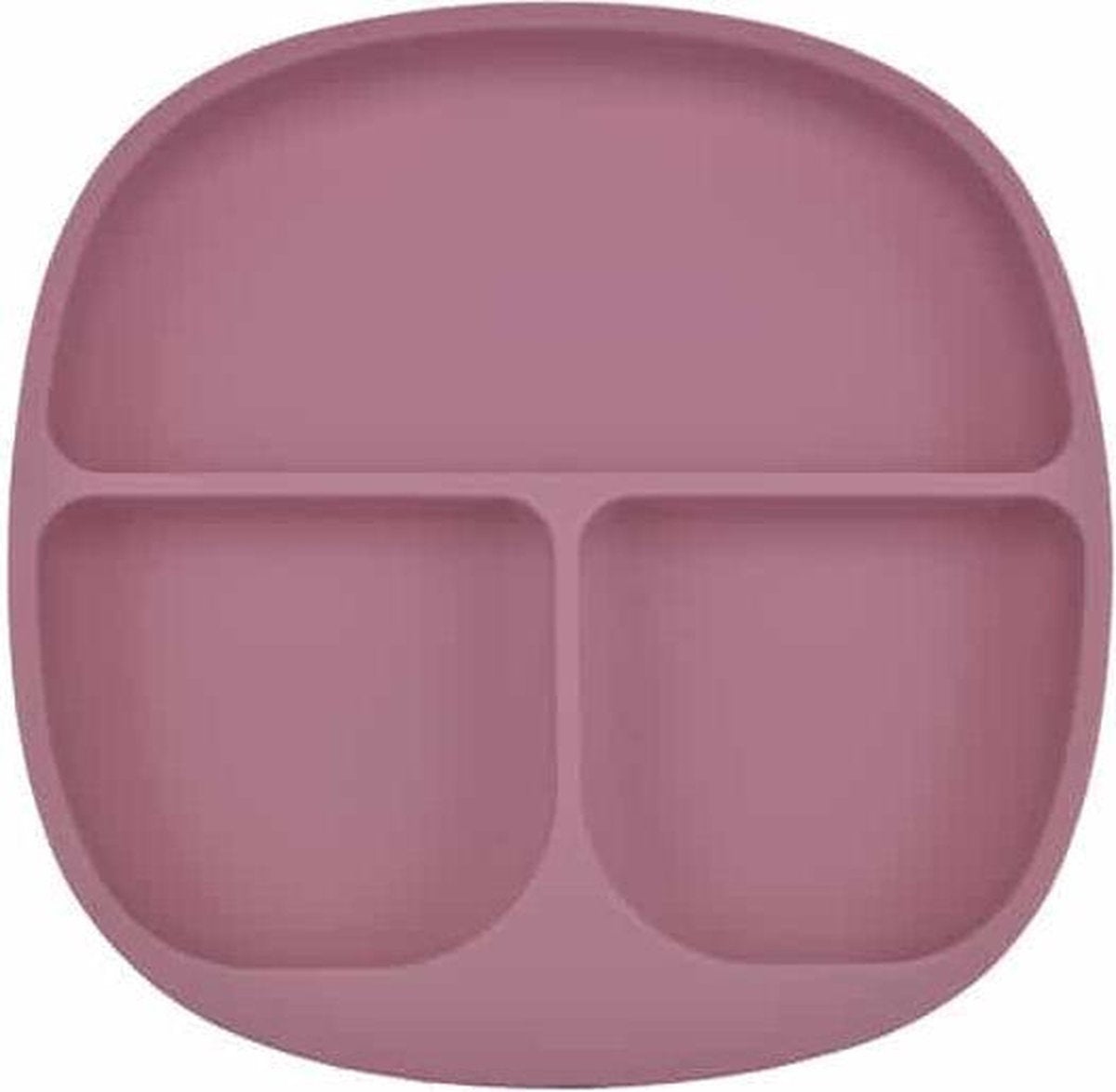 Siliconen Bord & Bestek - Kinderservies - Framboos Roze