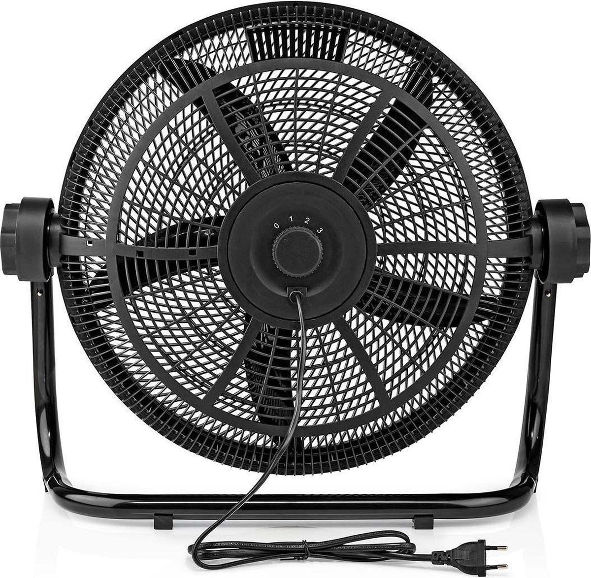 Vloerventilator | 50 cm | Aantal snelheden: 3 | Kantelbaar | Zwart