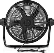 Vloerventilator | 50 cm | Aantal snelheden: 3 | Kantelbaar | Zwart