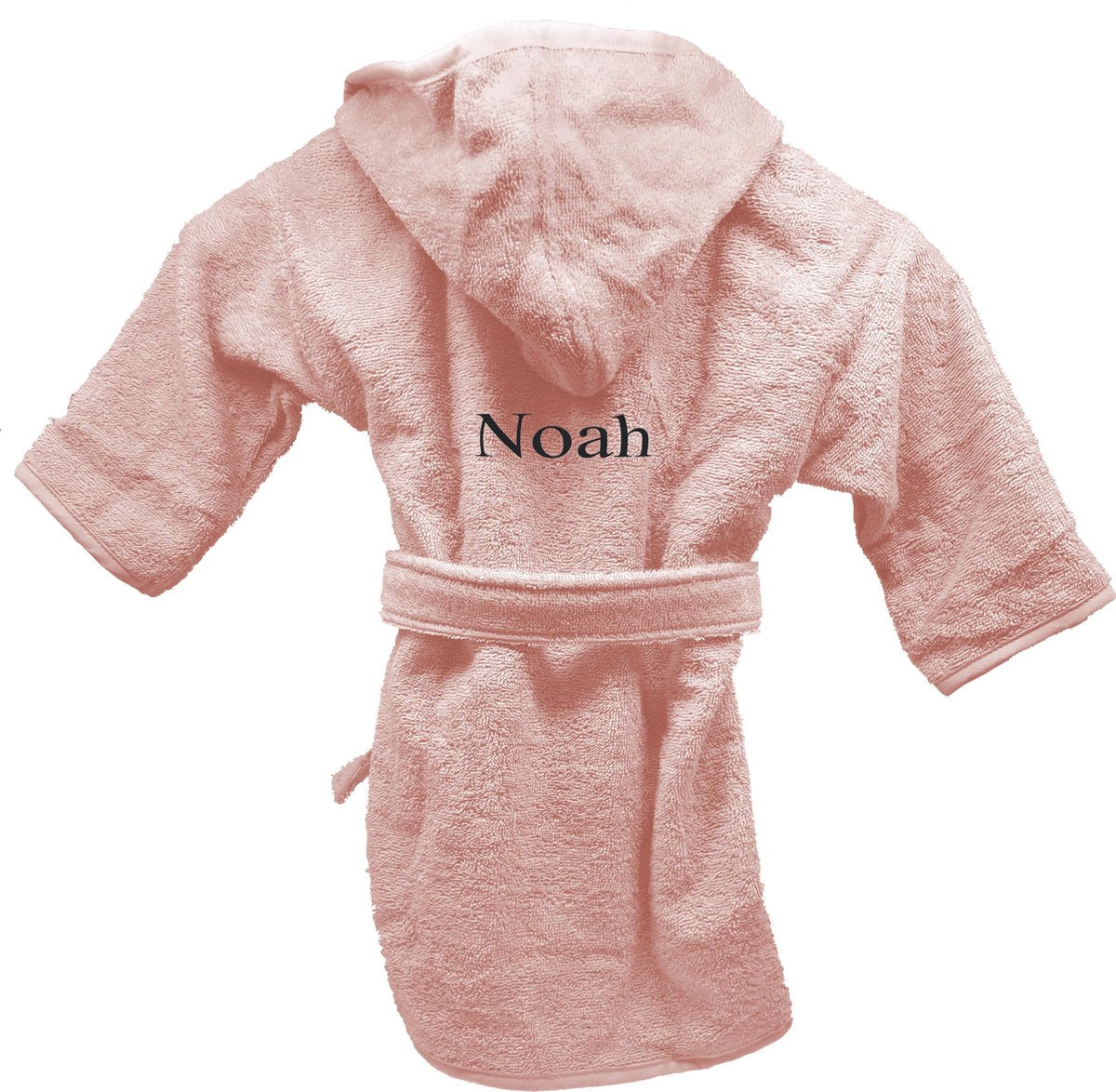 Badjas uni line 0-12mnd - blush - met GRATIS geborduurde naam