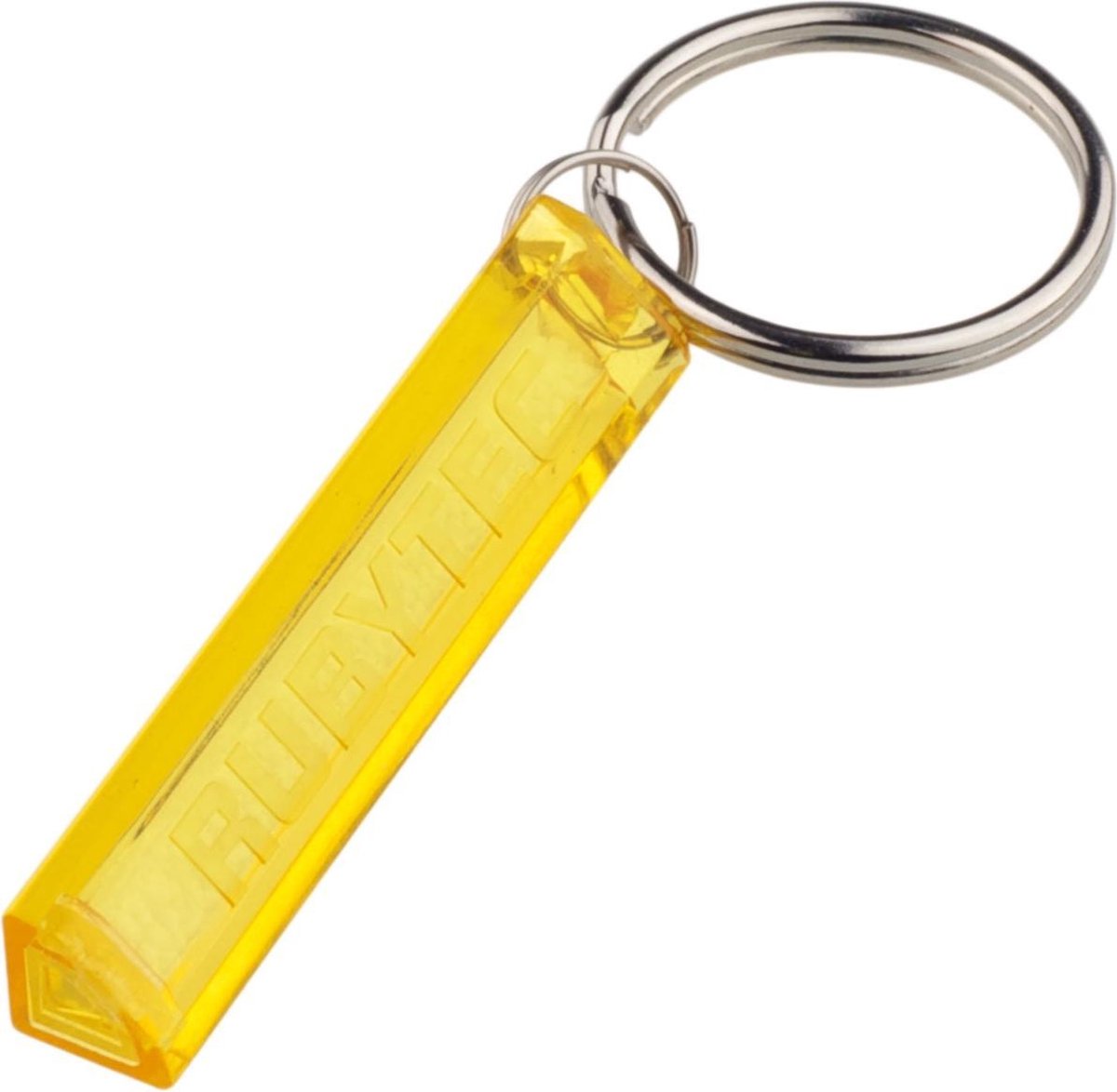 Rubytec Sleutelhanger Firefly 1 X 5 Cm Abs 5 Gram Geel