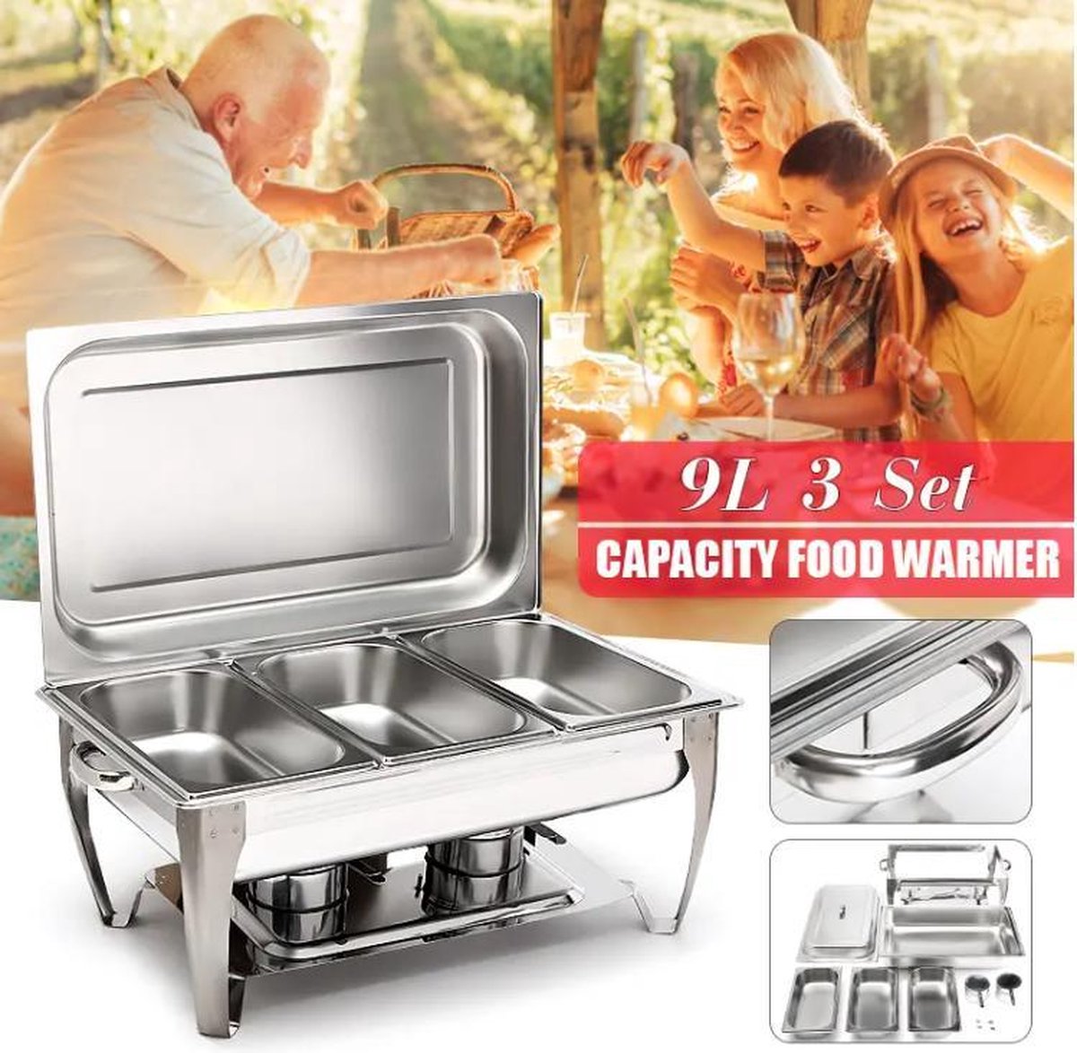 Buffetwarmer RVS