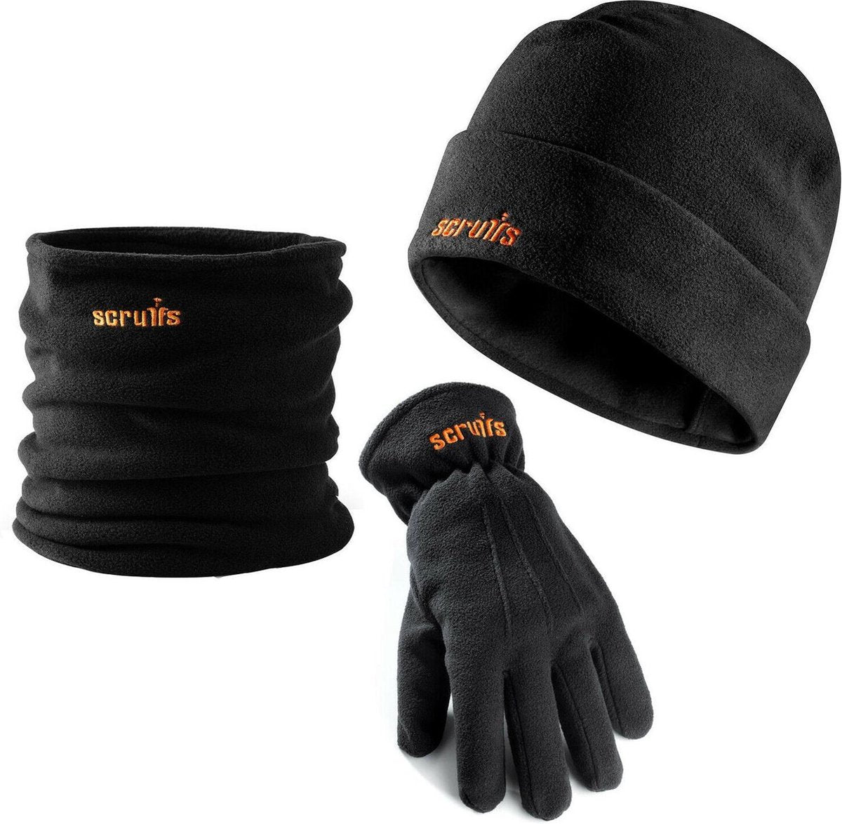 Scruffs Winteruitrusting met o.a Fleecemuts