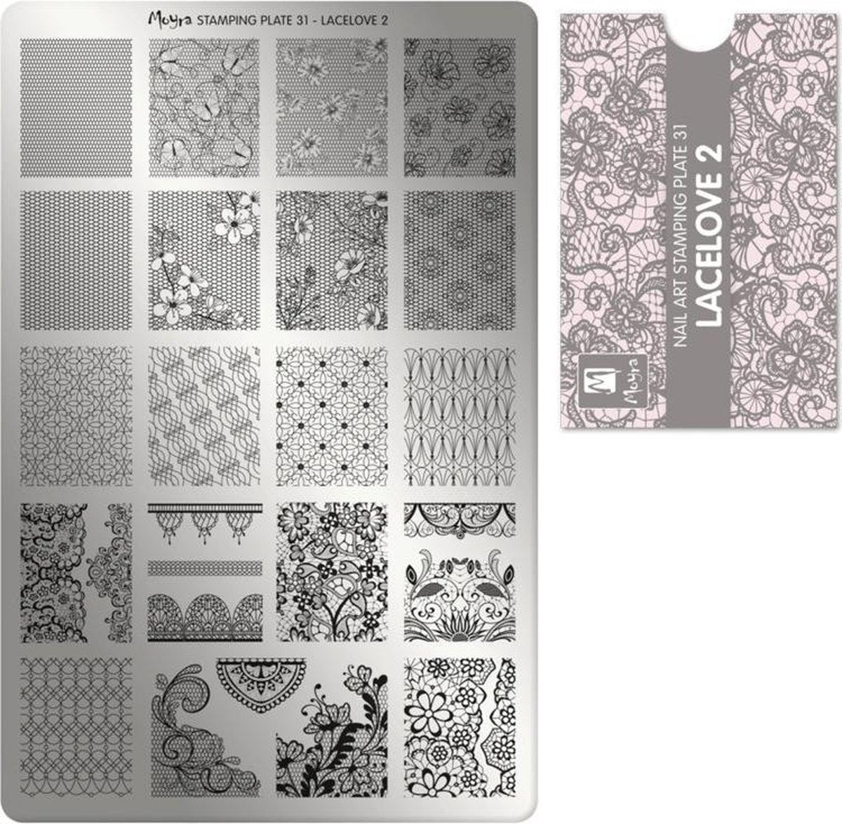 Moyra Stamping Plate 31 LaceLove 2