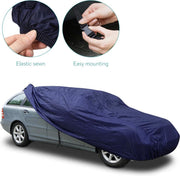Auto afdekzeil L - 482 x 178 x 120 cm - stofdicht waterafstotend - autohoes garage afdekking - voor winter en zomer