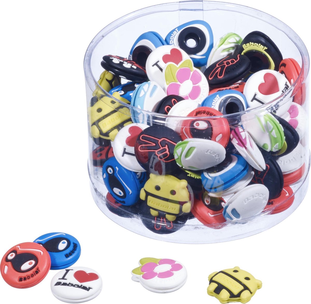 Babolat box Loony dempers x75 - assorti