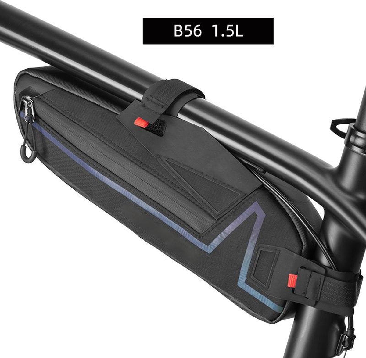 Baymate Fietstassen Bovenbuis Voorframe Tas Waterdichte MTB Road Driehoek Fietstas vuilafstotende Fiets Accessoires Tassen B56 1.5L