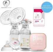NurtureGoods Smart 1.0 Dubbele Elektrische Borstkolf - Inclusief 2x180 ml Babyfles