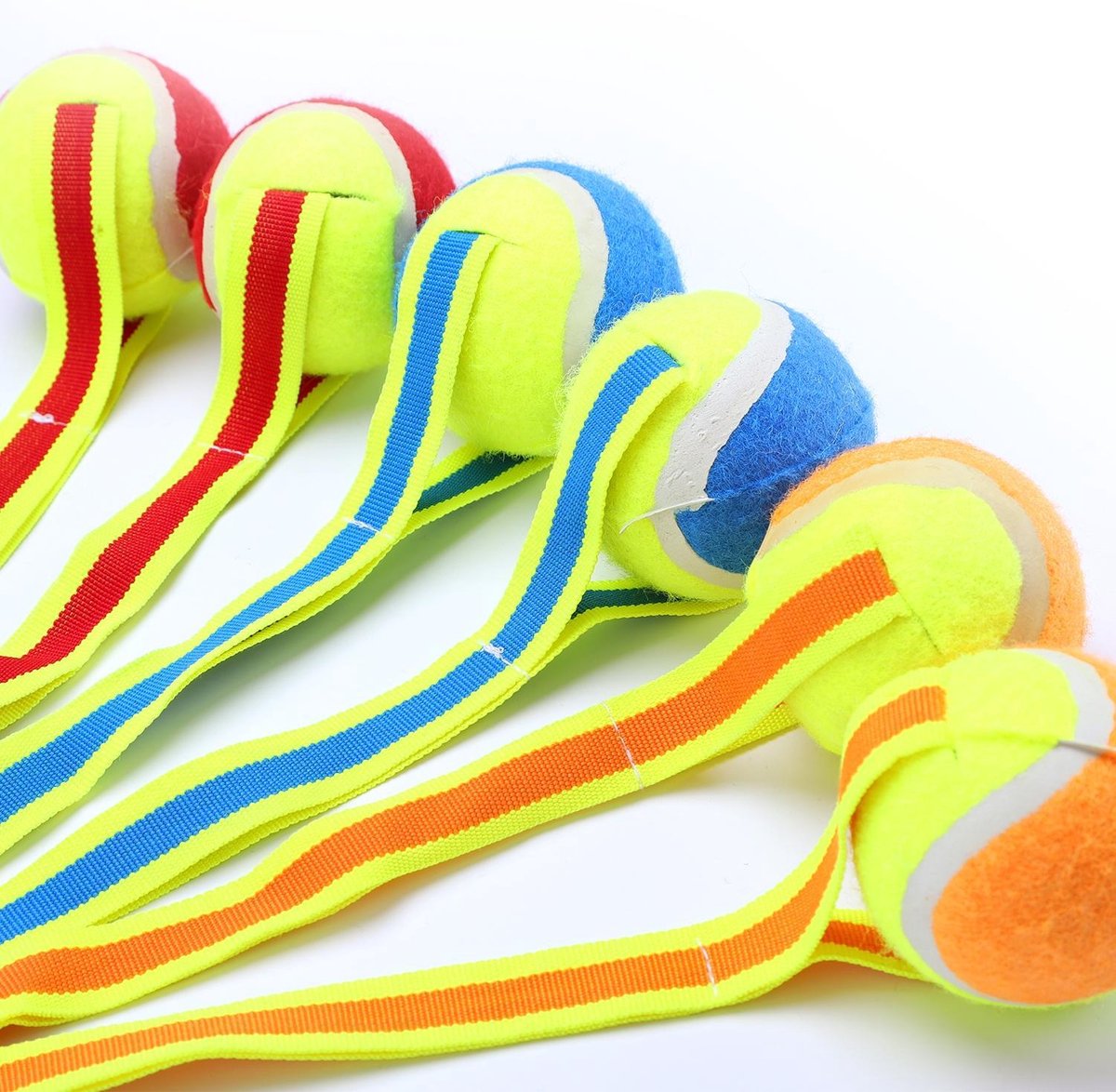 Nobleza slinger tennisbal - Set van 6 stuks - Meerdere kleuren - Interactief speelgoed - Tennisballen