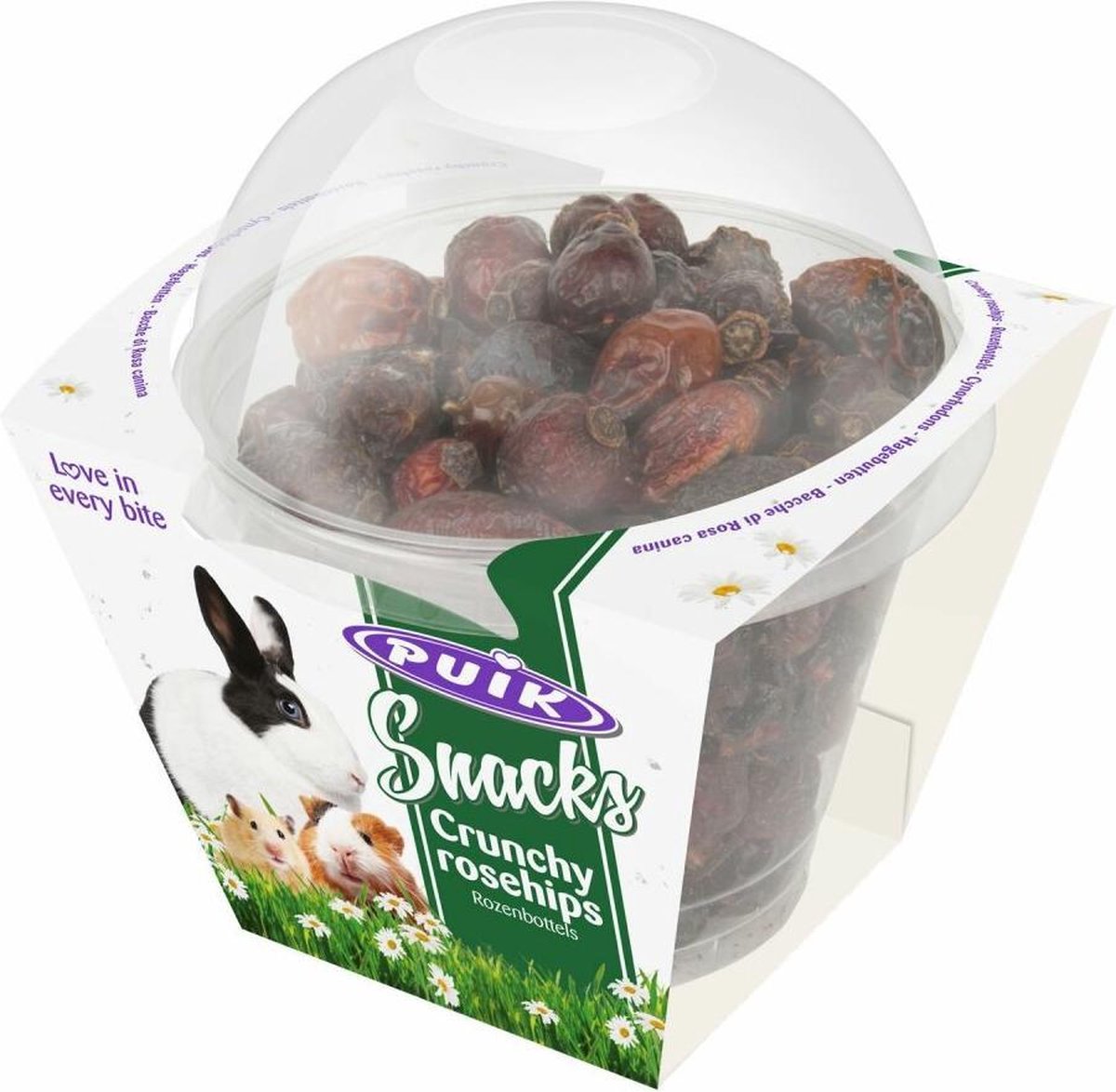 8x Puik Snacks Crunchy Rozenbottels 80 gr