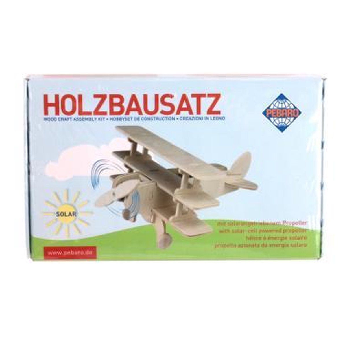 Pebaro Houten Bouwset Solar Vliegtuig