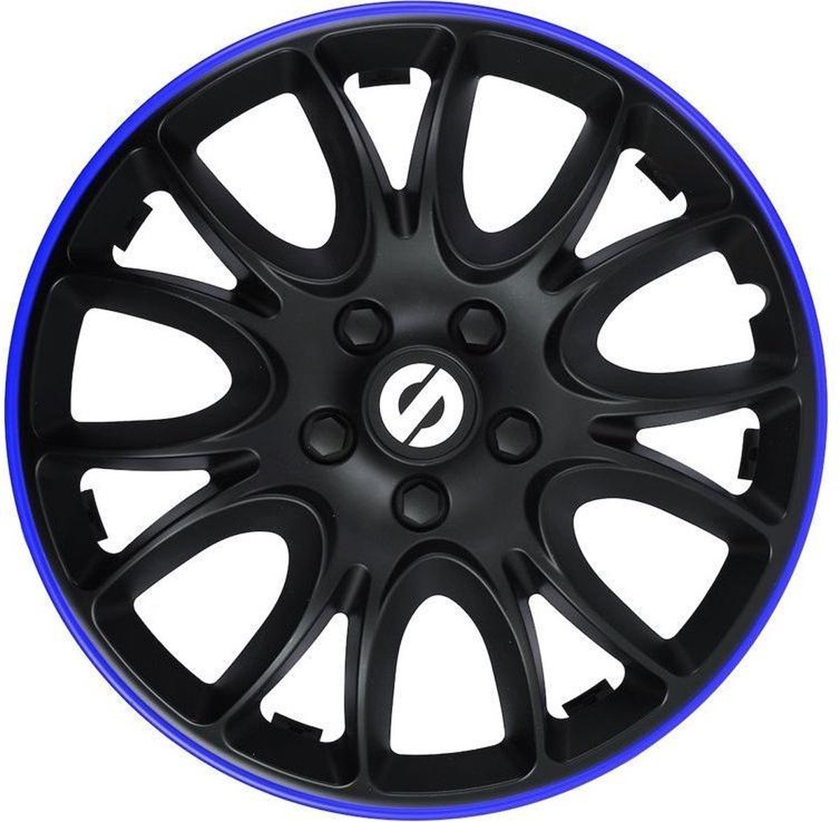 Sparco Wieldoppen 14 inch Veneto Zwart/Blauw - ABS