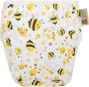 HappyBear - Zwemluier Bijen | 0-3 jaar - Wasbaar - Onesize