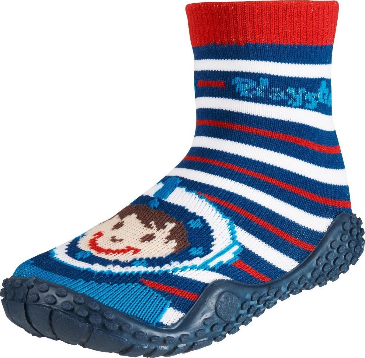 Playshoes UV zwemsokken Kinderen Duikerprint - Blauw - Maat 20/21