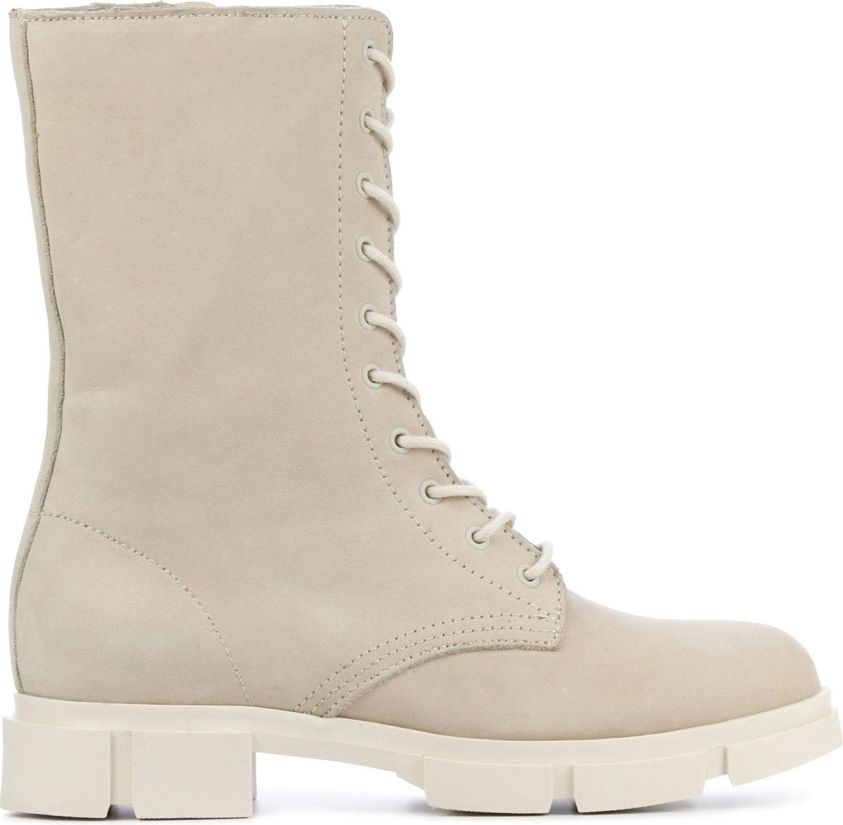 Mace Vrouwen Nubuck  Veterboots / Laarzen / Damesschoenen M1090 - Wit - maat 39