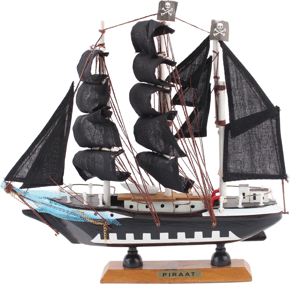 Piraten decoratie boot 24 cm