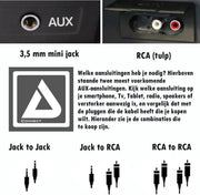 LAV Verlengsnoer koptelefoon + Aux kabel auto (3in1) 2