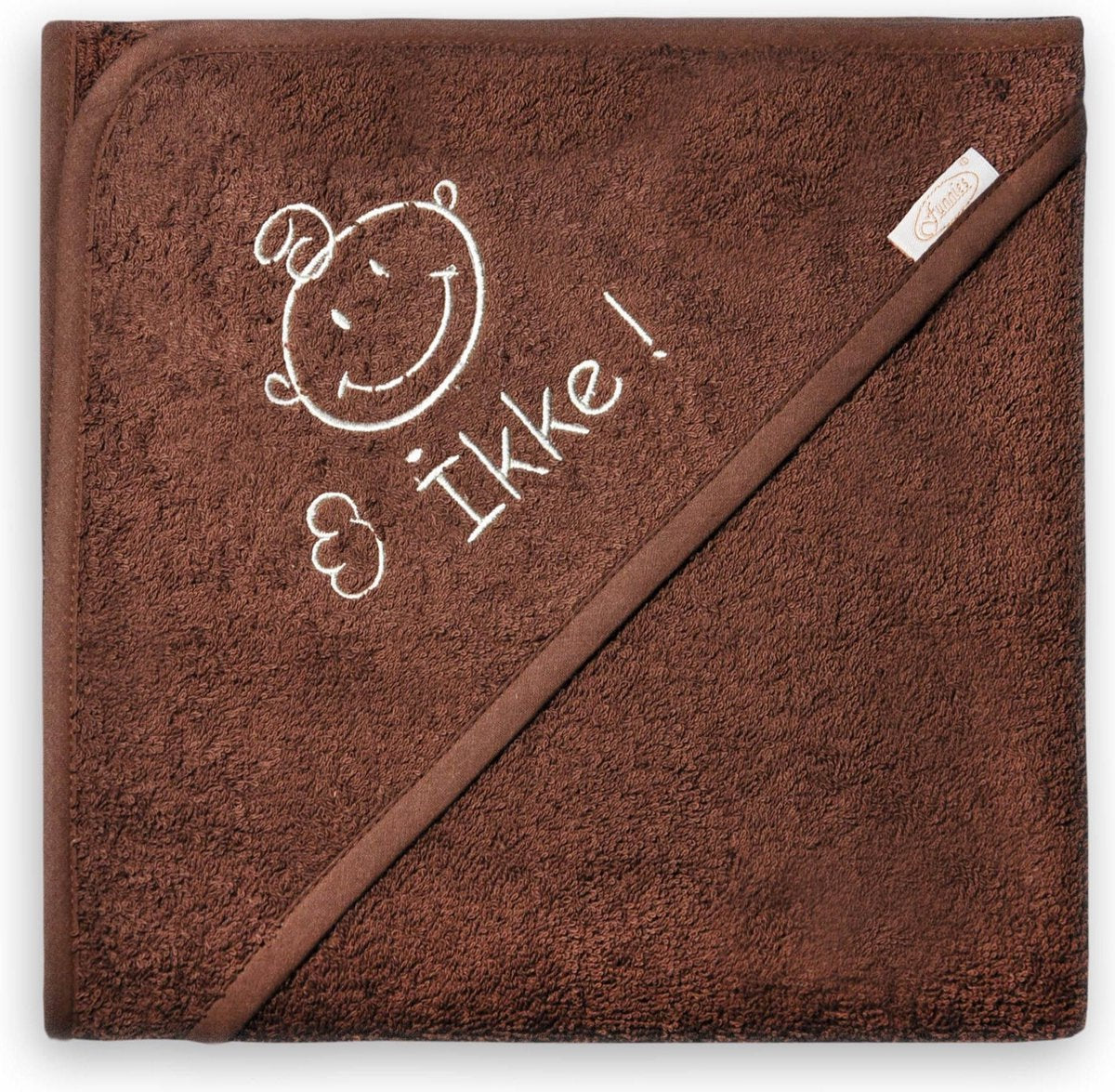 Funnies - Badcape"Ikke" - 80cm/80cm - 100% katoen -