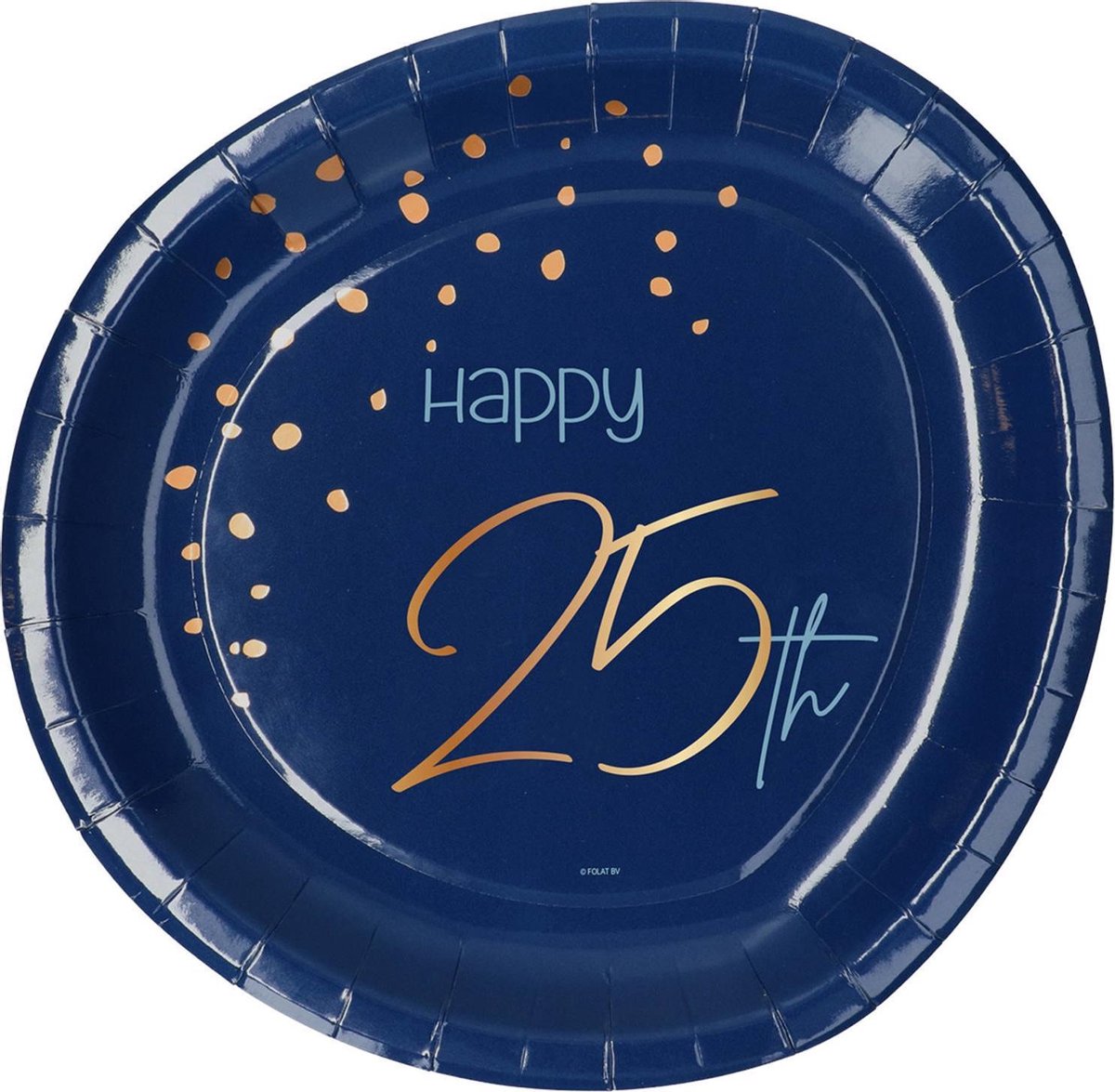 Borden 25 Jaar Blauw 23cm 8st