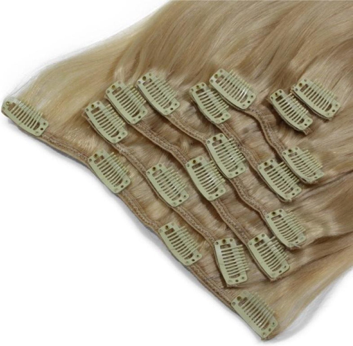 Clip IN Hairextensions Extensions  55/60cm mix kleur 27/613 .160gram