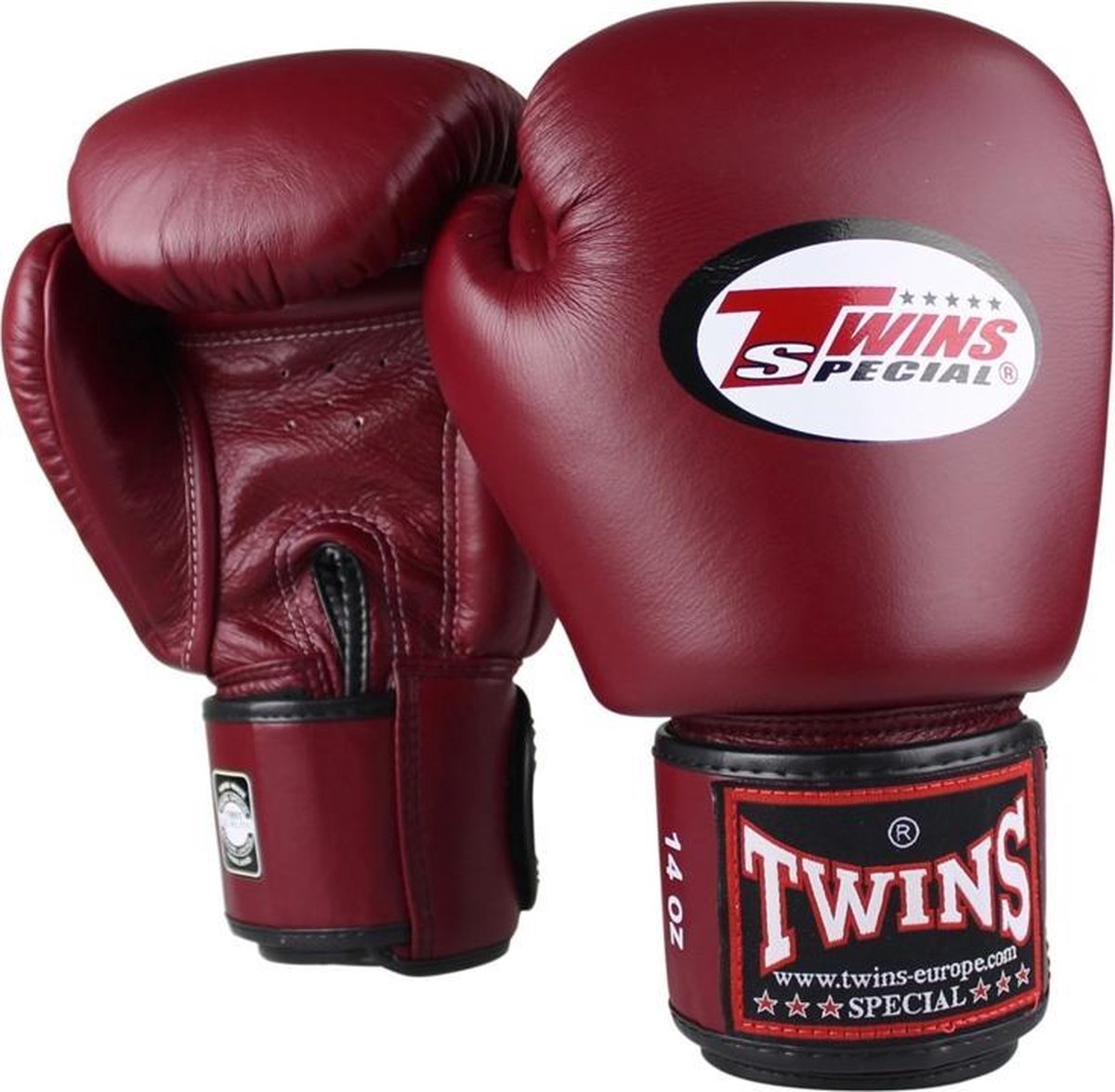 Twins Special - bokshandschoenen - BGVL3 - Wijnrood - 14oz