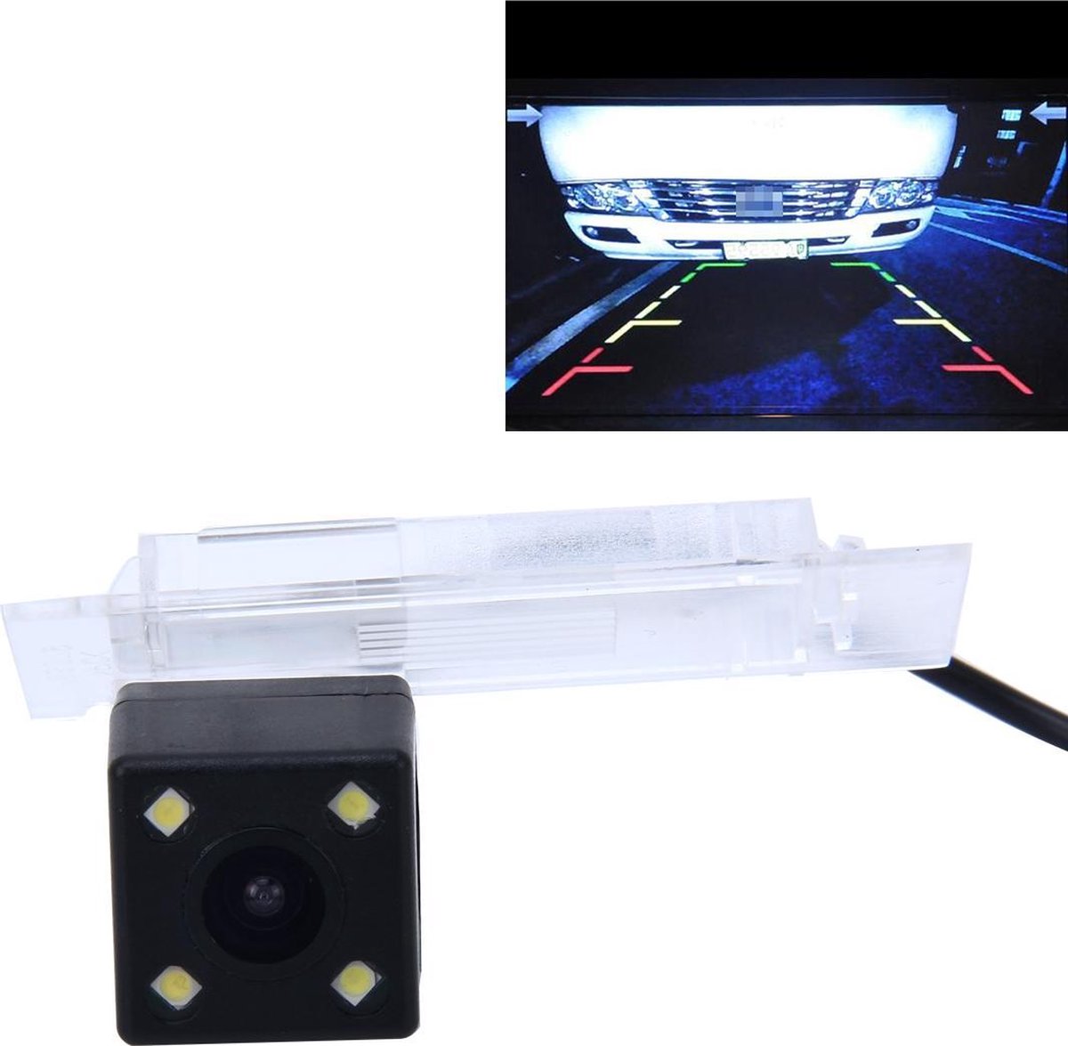 656 Ã— 492 effectieve pixel NTSC 60Hz CMOS II waterdichte auto achteruitrijcamera achteruitrijcamera met 4 LED-lampen voor 2016 versie Kadjar