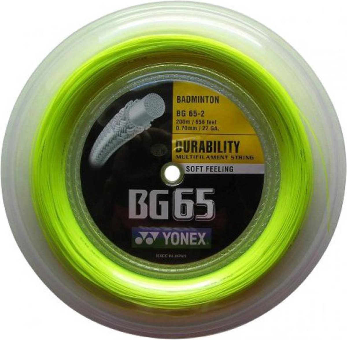 Yonex BG65  -neon-geel