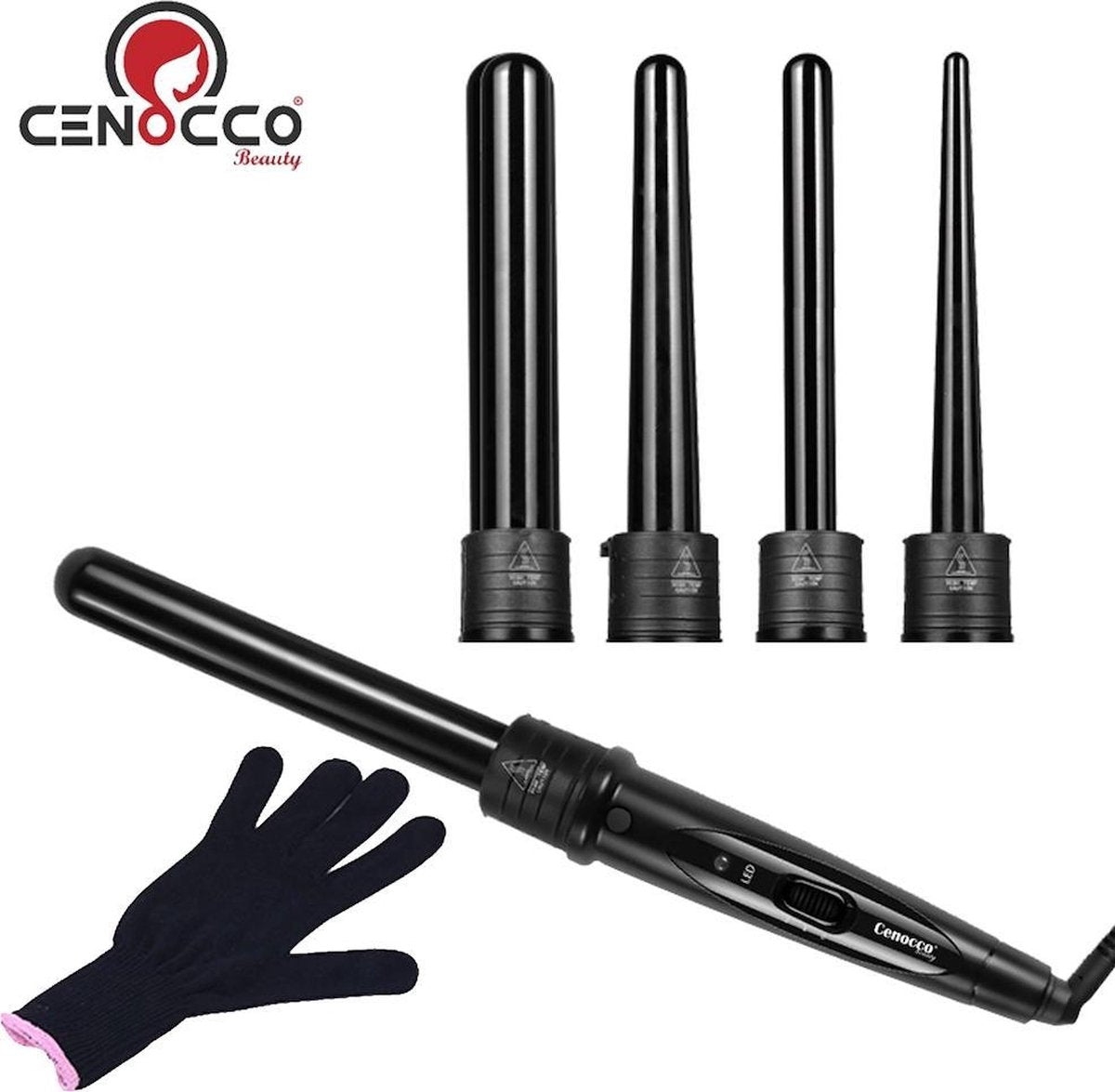 Cenocco CC-9035; Verwisselbare 5-in-1 Föhnborstelen set