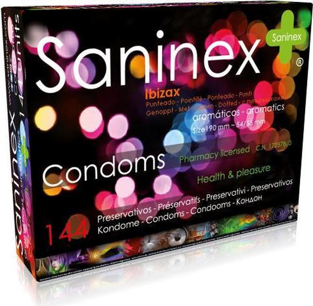 Dotted Ibizax Condoms Box of 144 Exp. Date: 04/2022