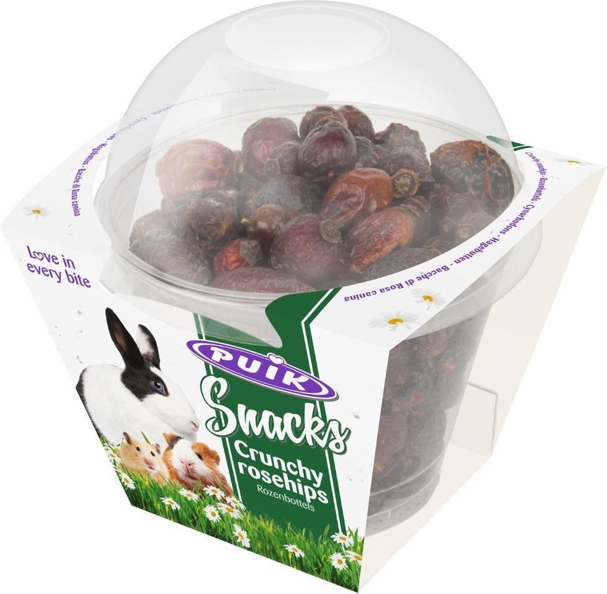 3 stuks! Crunchy rozenbottels Puik Snacks