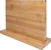 Krumble Magnetisch messenblok hout / Universele messenhouder zonder messen / Dubbelzijdig magnetisch / Messenopberger - Bruin