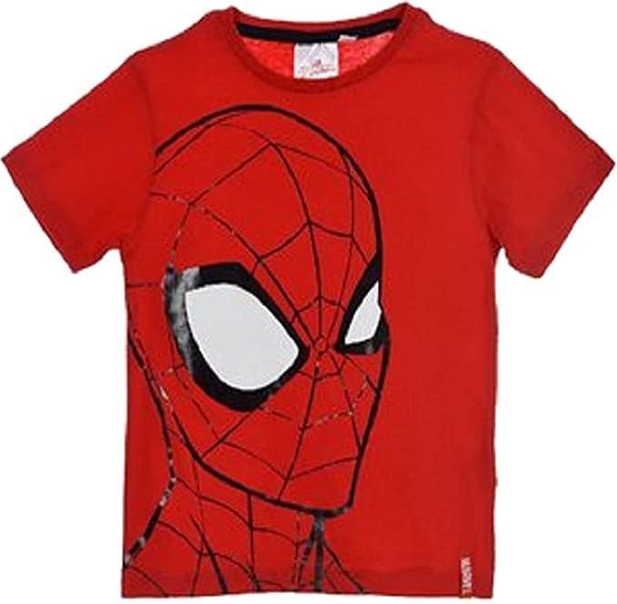 Marvel Ultimate Spider-Man - T-shirt - Model "Curious Spider-Man" - Rood / Zwart - 98 cm - 3 jaar - 100% Katoen