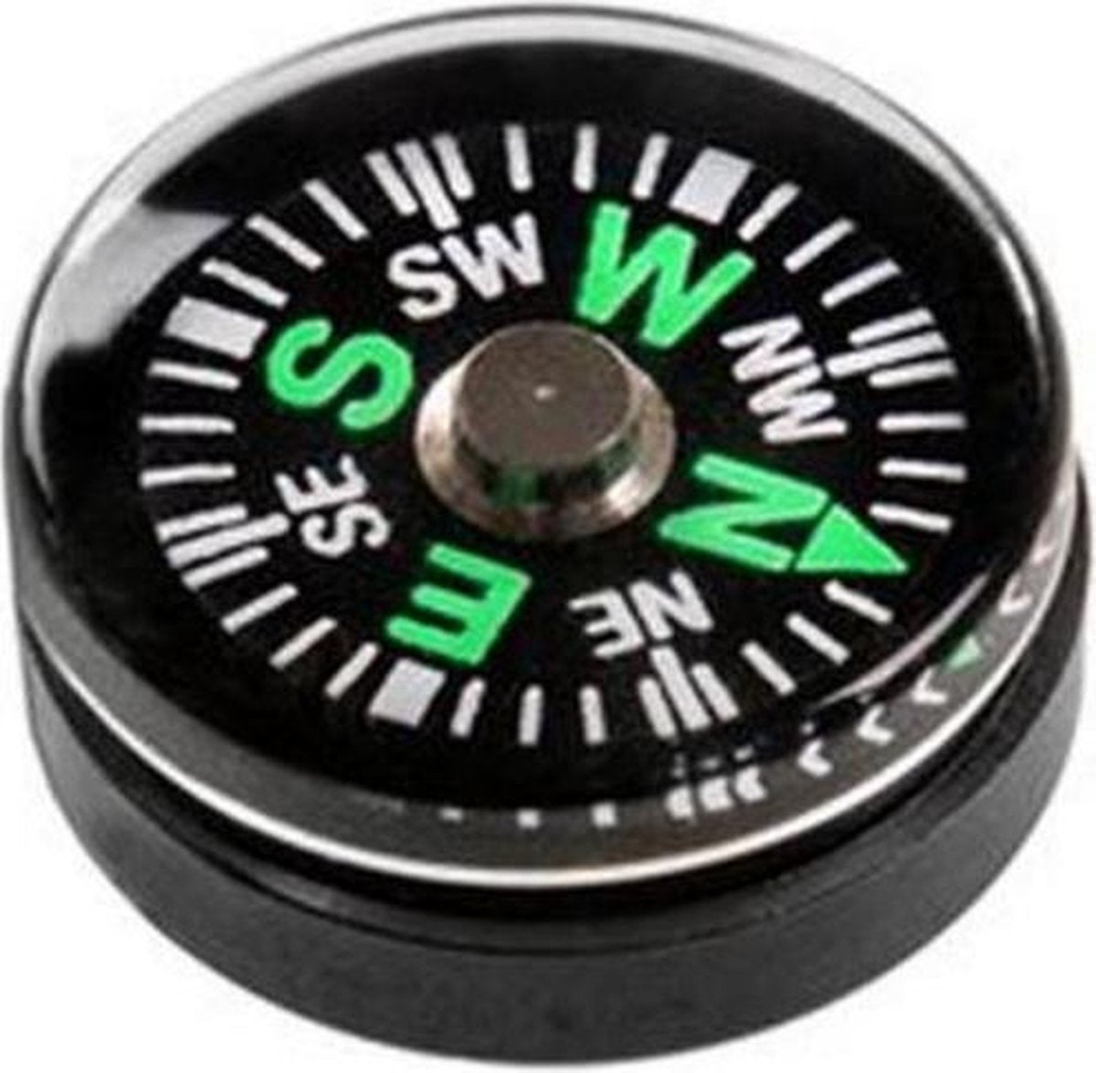 Allesvoordeliger kompas kunststof 14 mm rond zwart