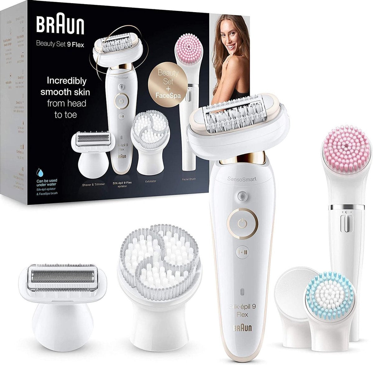 Braun Silk-épil 9 Flex 9100 Beautyset voor Vrouwen
