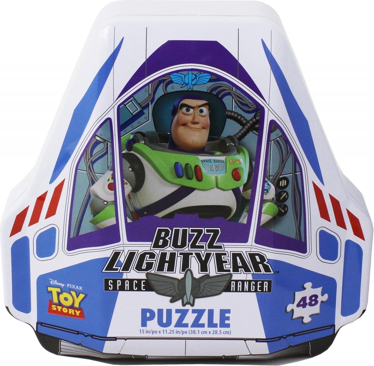 Spin Master - Toy Story Buzz Lightyear Lenticular Puzzle in a Shaped Tin Packaging (20108499)