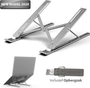 Douxe PURE ALU Verstelbare Ergonomische Laptop/notebook Standaard Universeel  | Lichtgewicht laptop / tablet steun | Apple Macbook Pro