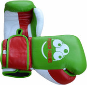 Punch Round™ Champion Bokshandschoenen Leder Groen Rood Wit 10 OZ Bokshandschoenen