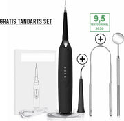 Elektrische tandsteen verwijderaar+ Tandarts set + 2 opzetstukken - Best getest en extra veilig - Zelf tandsteen verwijderen - Oplaadbaar - Tandplak remover- Reinigen - Draadloos flosapparaat - Tandsteen remover – Draadloos tandsteen verwijderen