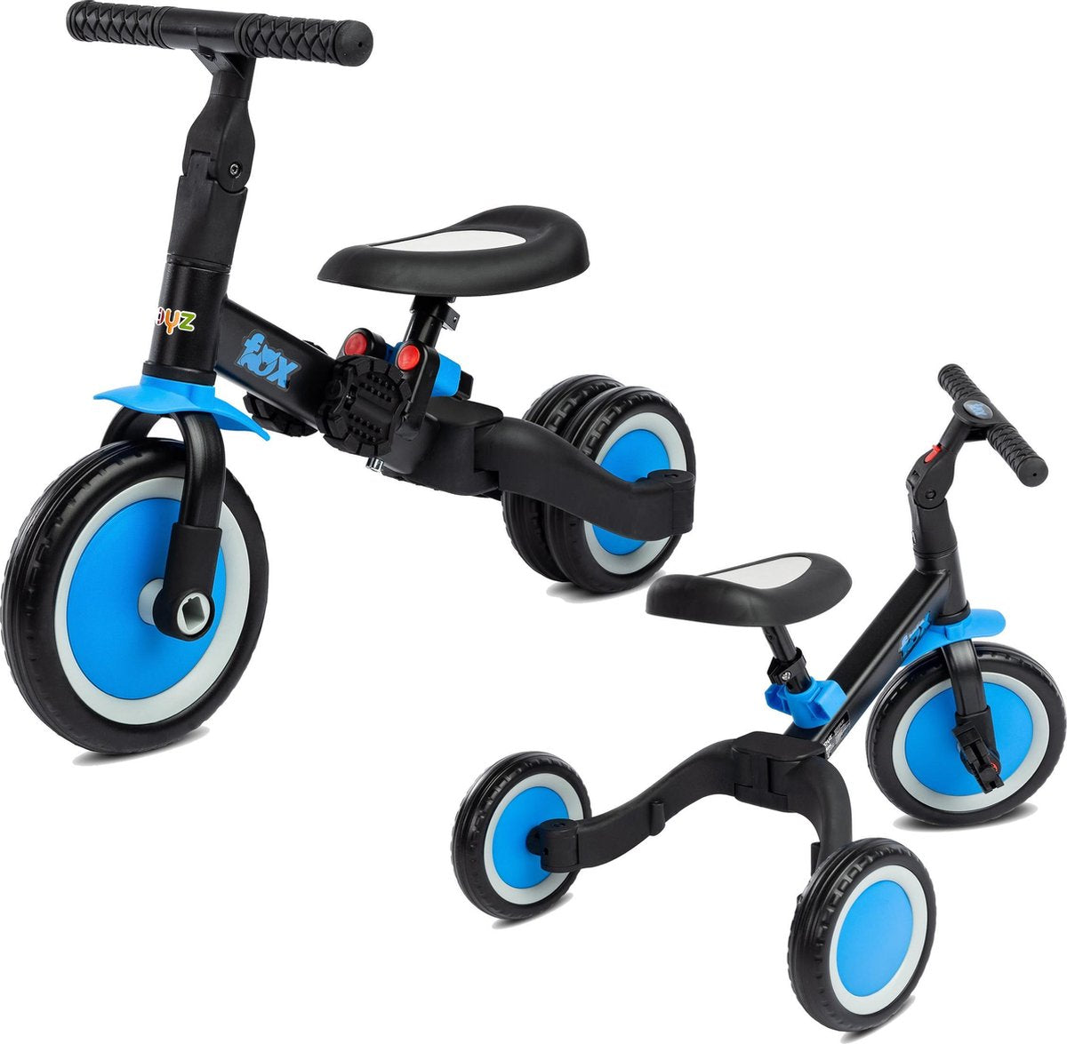 Toys FOX 3 in 1 loopfiets en driewieler in 1 Blue