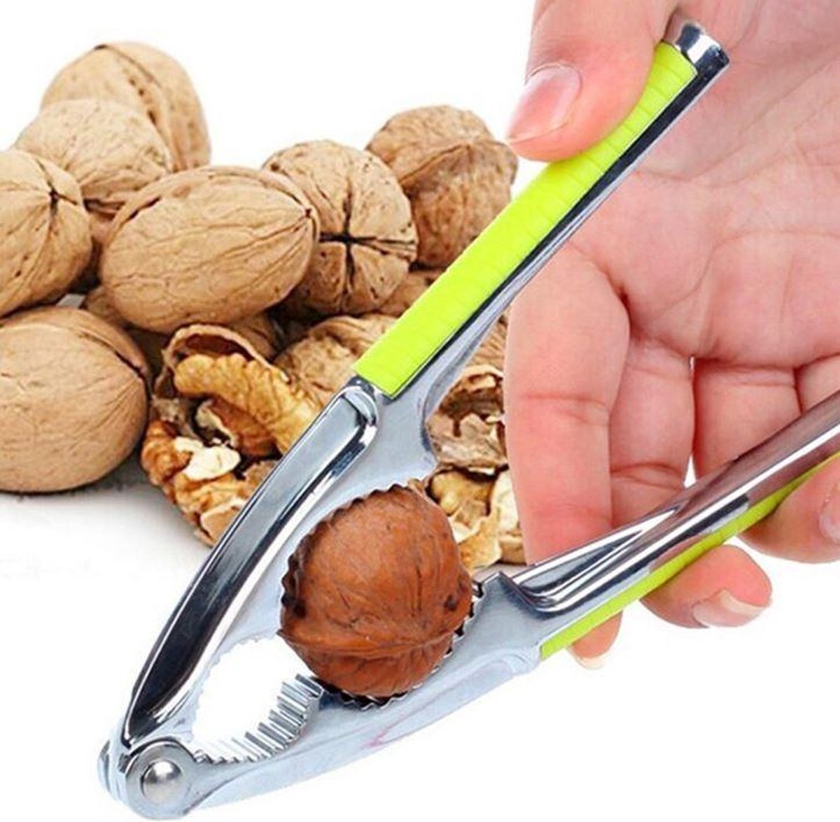 Notenkraker - Roetsvrij Staal - Stevige Fijne Grip - 16cm - RVS - Stipco