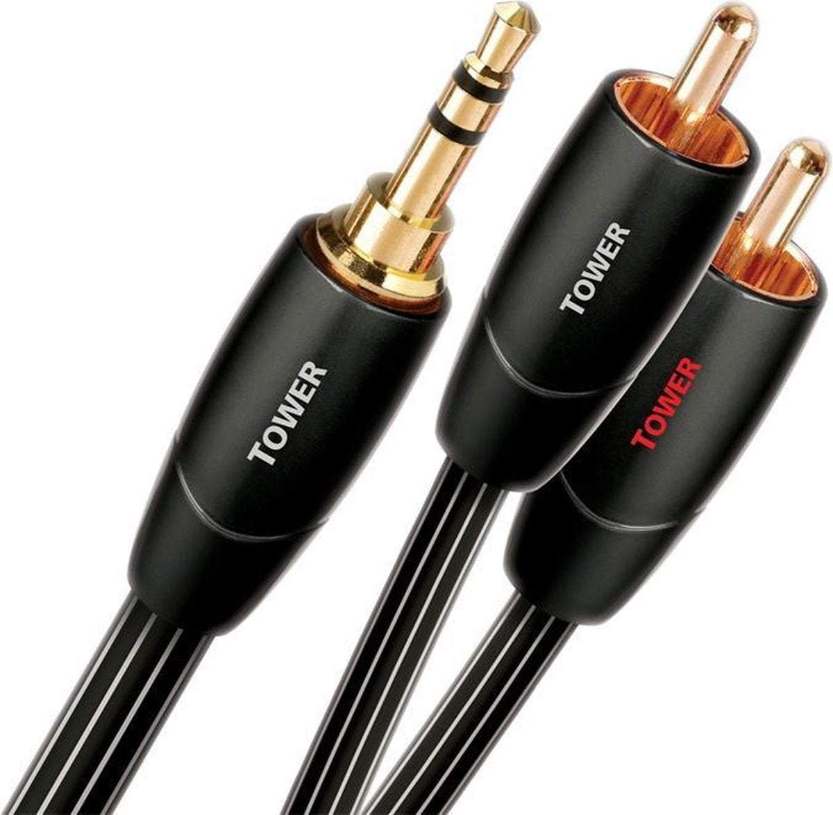 AudioQuest Tower 3.5mm - 2xRCA 20m (mini jack naar tulp verloopkabel)