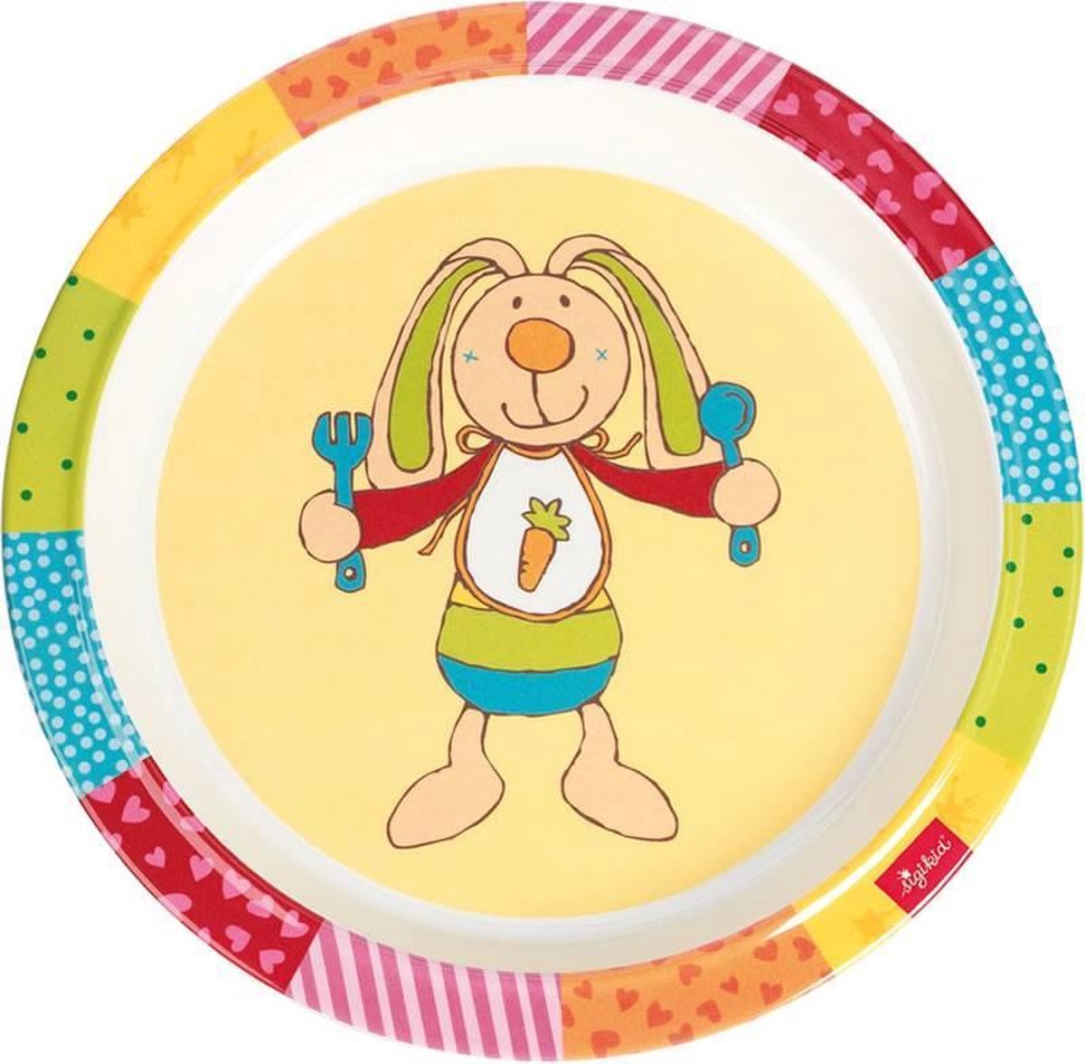 sigikid Melamine bord Rainbow Rabbit 24441