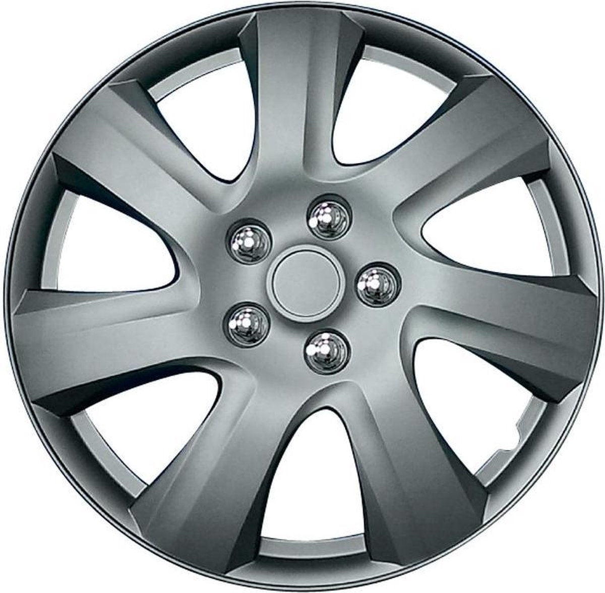 Autostyle Wieldoppen Carolina 16 Inch Abs Gunmetal Set Van 4