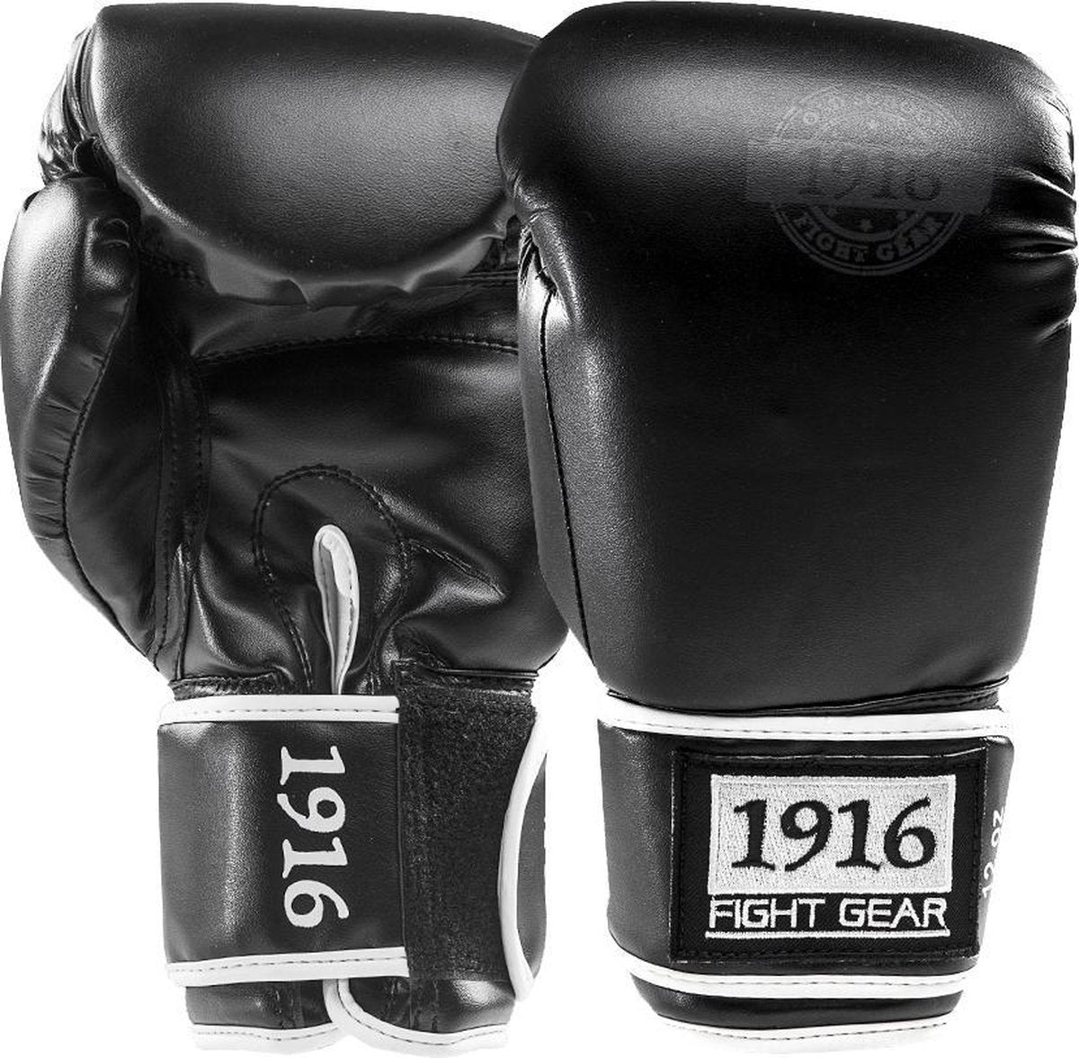 1916 Bokshandschoen Old School Pu Zwart/Wit