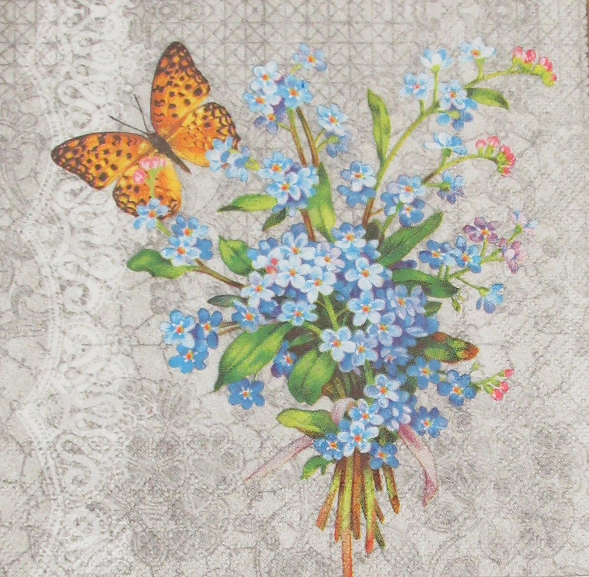 Servetten Myosotis 33 x 33 cm