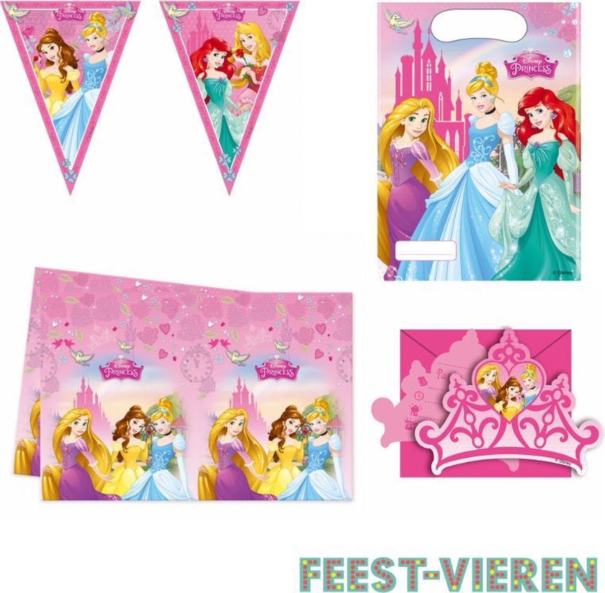 Princess Dreaming pakket vlaggetjes slinger