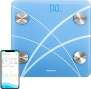 Daewoo DBS180B - Digitale Personenweegschaal - Smart - 180 kg - Batterij - Bluetooth - Lichaamsanalyse - Vetpercentage