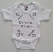 Romper met Friese tekst | maat 56 | Do kinst it heit | Wit