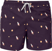 ROCKET Sneldrogende Zwembroek Heren met Mesh Binnenbroek en Drie Zakken - Zachte en Comfortabele Zwemshort Heren / Zwembroeken Heren - Waterafstotende Zwembroek Mannen / Herenmode van Premium Stof - Zwart - M (EU 42)